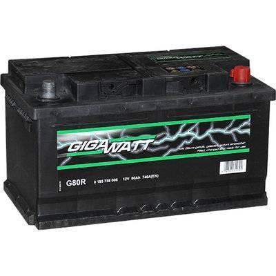 Аккумулятор Gigawatt 80 A/h - фото 1 - id-p46674365