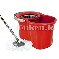 Набор для уборки швабра + ведро с отжимом Zambak 188 красный