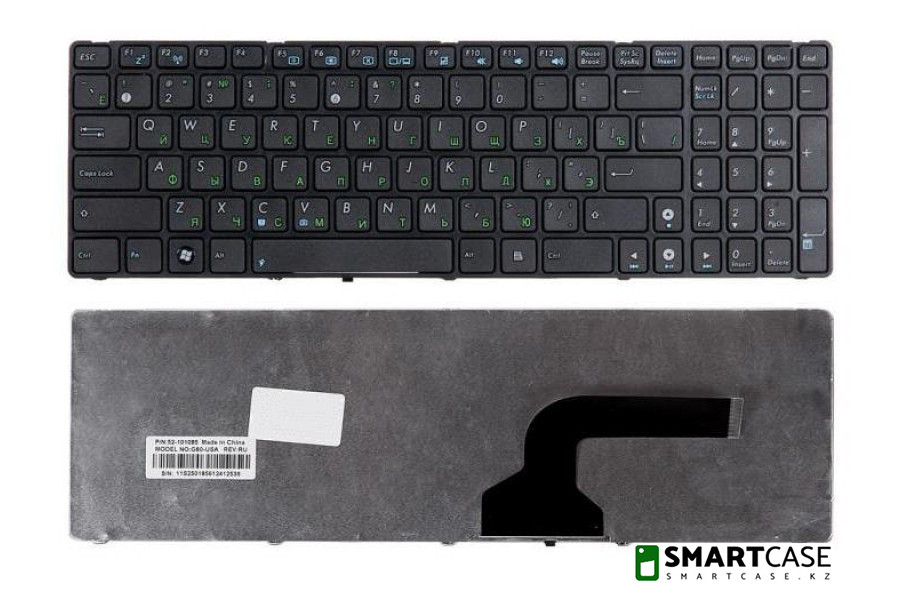 Клавиатура для ноутбука Asus G60 (черная, RU) - фото 1 - id-p46790001
