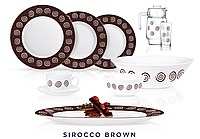 Столовый сервиз Luminarc Sirocco Brown 46 предметов на 6 персон
