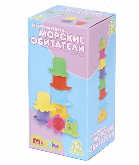 MIOSHI TOYS TY9055 ПИРАМИДКА "МОРСКИЕ ОБИТАТЕЛИ"