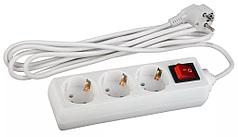 Удлинитель ЭРА U-3es-5m 3x1mm2 3гн 5м c заземл/выкл