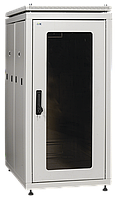 ITK Шкаф сетевой 19" LINEA N 42U 600х1000 мм стеклянная передняя дверь серый