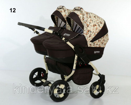 Коляска для двойни VERDI TWIN 2 в 1 цвет 12