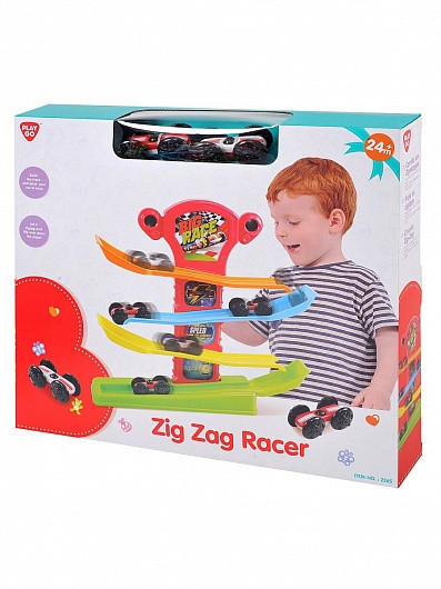 PLAYGO 2265 РАЗВИВАЮЩИЙ ТРЕК "ЗИГЗАГ", 2 МАШИНКИ В НАБОРЕ, 2+