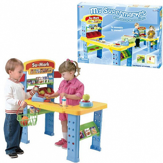 PLAYGO 3243 ИГРОВОЙ НАБОР "МОЙ СУПЕРМАРКЕТ" С МНОЖЕСТВОМ АКСЕССУАРОВ