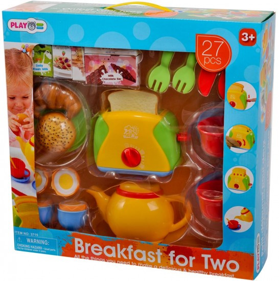 PLAYGO 3715 ИГРОВОЙ НАБОР "ЗАВТРАК НА ДВОИХ" (27 ПРЕДМЕТОВ)