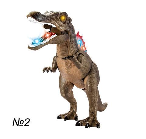 Интерактивная игрушка робот-динозавр на радиоуправлении с подсветкой и звуковыми эффектами The New World of
