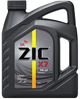 Моторное масло ZIC X7 5w40 4 литра