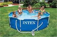 Каркасный сборный бассейн Intex Metal Frame Pool. 305 х 76 см. с фильтром, 28202
