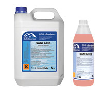 Кислотное концентрированное средство для очистки минеральных отложений - Dolphin SANI ACID 10 л.