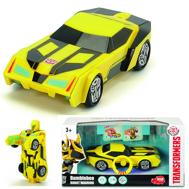 Трансформеры 3113000, Машинка-трансформер Bumblebee со светом и звуком, 15см, 1/12