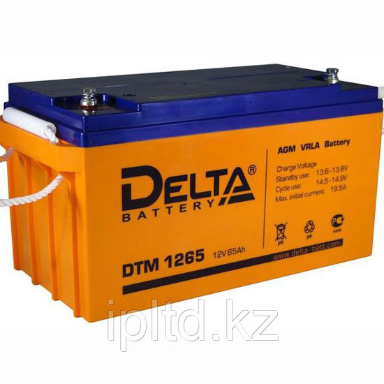 Delta аккумуляторная батарея DTM 1265 L (12 лет) - фото 1 - id-p3062282