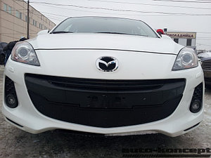 Защита радиатора Mazda 3 2011-2013 black
