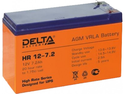 Delta аккумуляторная батарея HR12-7.2 (8 лет)