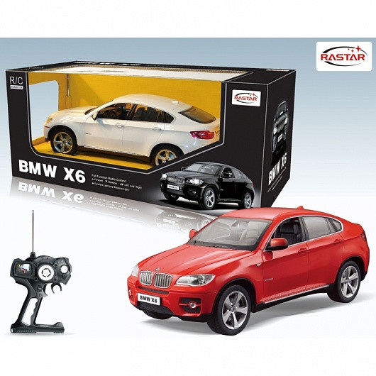 RASTAR RC Р/У Машина 1:24 31700 BMW X6, 2 цвета в асс., 29х14х12см, свет. фары и стоп-сигналы