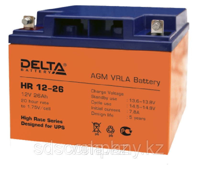Delta аккумуляторная батарея HR12-26