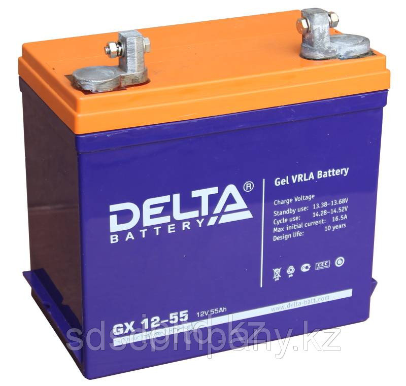 Гелевая аккумуляторная батарея Delta 55 А/ч GX12-55