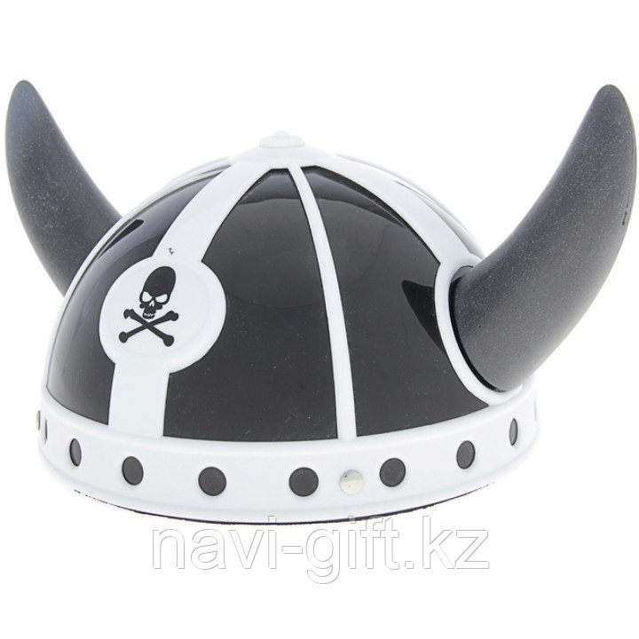 Карнавал шлем болельщика черные рога с черепом - фото 1 - id-p47040050