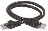 ITK Коммутационный шнур (патч-корд), кат.5Е UTP, 3м, черный, фото 2