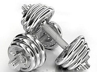 Гантели железный хромовый разборные 20 кг ( 10кг +10кг )