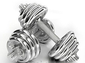 Гантели железный хромовый разборные 20 кг  ( 10кг +10кг )