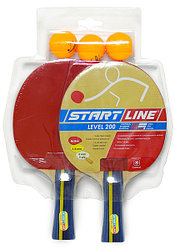 Набор ракетка настольного тенниса Level 200  (2 ракетка + 3 шарик)