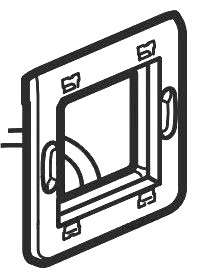 Суппорт 2 Модуля с Подсветкой 0,03Вт, фото 1