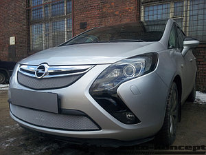 Защита радиатора Opel Zafira Tourer 2012- chrome верх