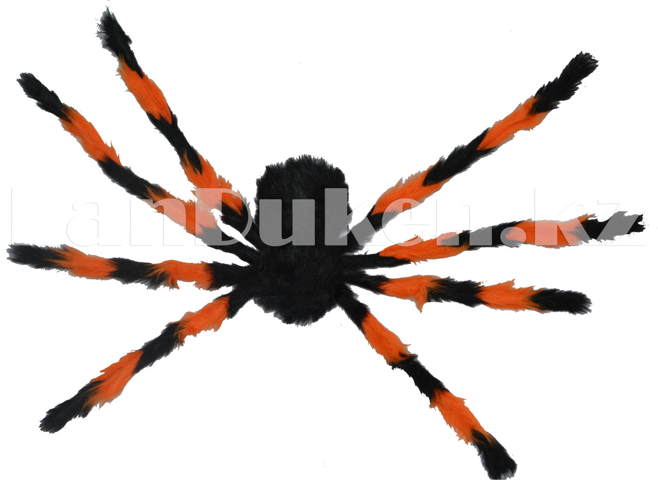Паук декоративный для Хэллоуина d 70 см оранжевый