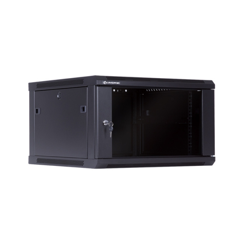 6U Телекоммуникационный шкаф настенный, 600*600*367, цвет чёрный LinkBasic