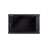 LinkBasic 6U 600*600*367, Шкаф телекоммуникационный, цвет чёрный, передняя дверь стеклянная (тонированная), фото 3