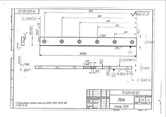 Ножи для гильотины QC12Y-25*3200 (1100*100*30, 3 верх. + 3 ниж.)