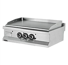 Газовый гриль 1/2 плоский+1/2 ребристый с хром. пластиной EMPERO