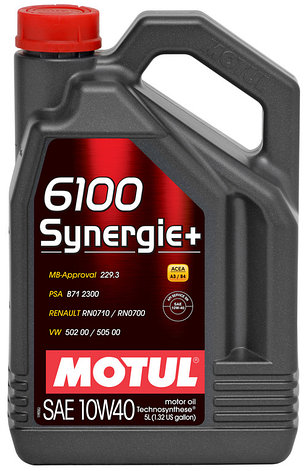 Моторное масло MOTUL 6100 Synergie+ 10W-40 4л, фото 2