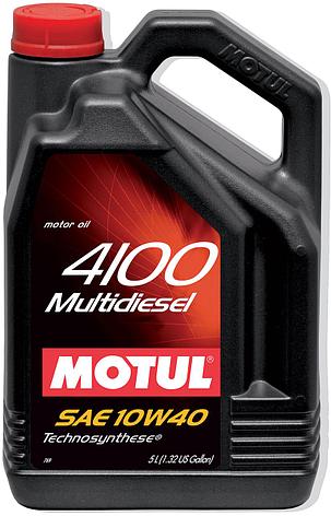 Моторное масло MOTUL 4100 Multi Diesel 10W-40 5л, фото 2