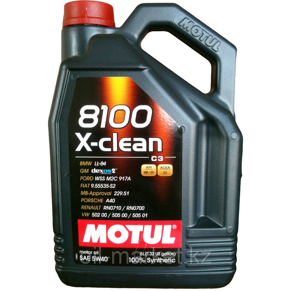 MOTUL Моторное масло 8100 X-clean 5W-40 5л