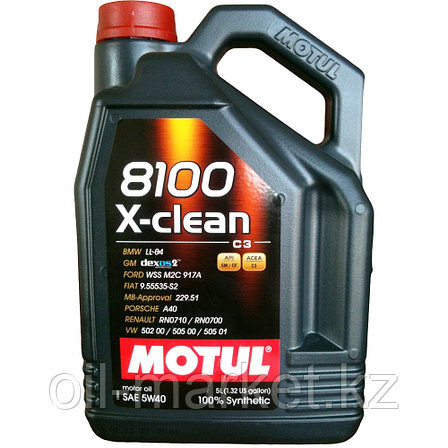 Моторное масло MOTUL 8100 X-clean 5W-40 5л, фото 2