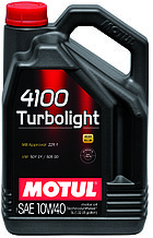 Моторное масло MOTUL 4100 Turbolight 10W-40 5л