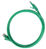 ITK Коммутационный шнур (патч-корд), кат.6 UTP, LSZH, 1м, зеленый, фото 2