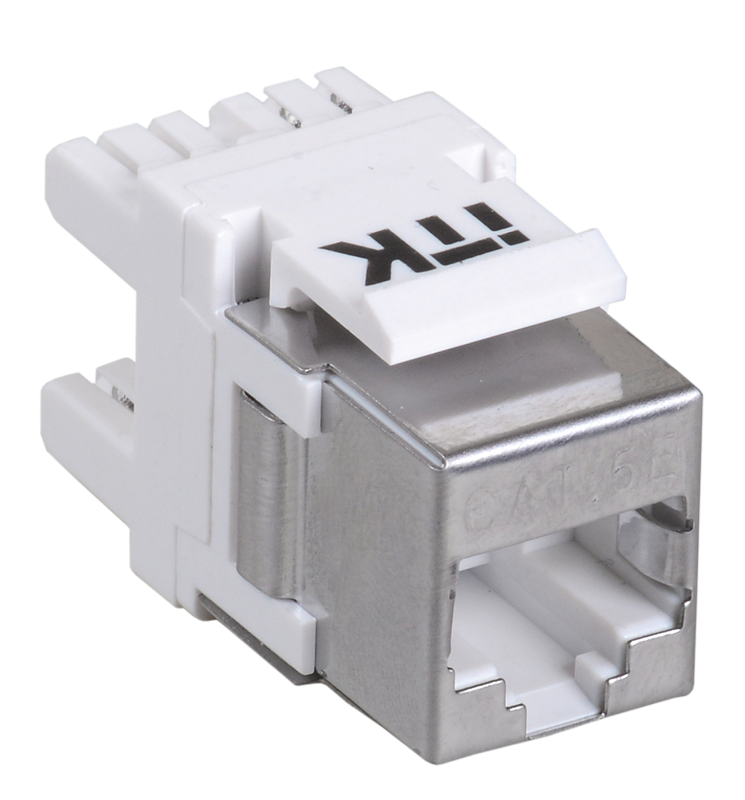 ITK Модуль Keystone Jack кат.5E FTP, IDC Dual, верт. зад.
