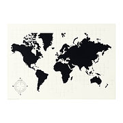 Доска для записей Мёльторп, Карта мира