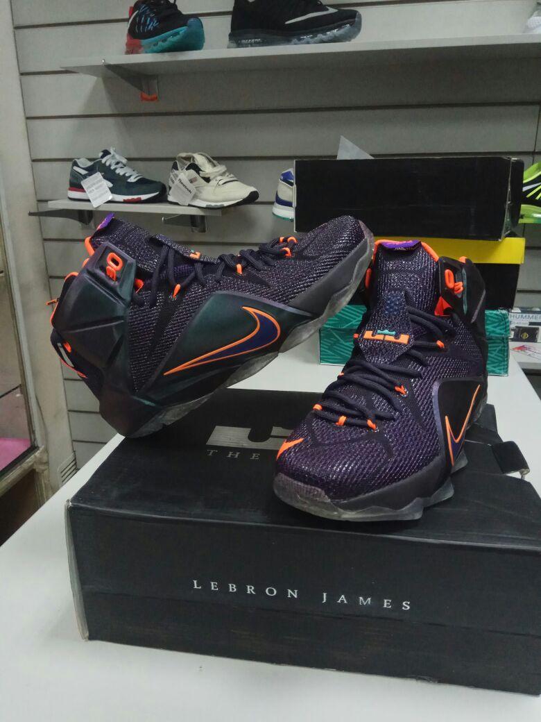 Баскетбольные кроссовки Nike Lebron XII (12) Deep Blue Orange