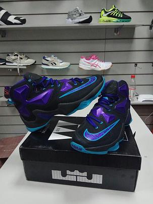 Баскетбольные кроссовки Nike Lebron 13 (XllI) Black and Purple , фото 2