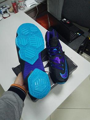 Баскетбольные кроссовки Nike Lebron 13 (XllI) Black and Purple , фото 2