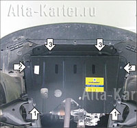 Защита картера двигателя Renault Logan 2007-2012