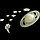 Наклейки светящиеся "Парящий Сатурн" Набор с объемным Сатурном. набор 9 шт, фото 3