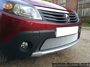 Защита радиатора Renault Sandero Stepway 2010-2014 chrome 