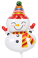 Новогодний воздушный шар Снеговик 