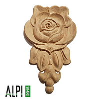 Накладка декоративная РОЗА 10х6см